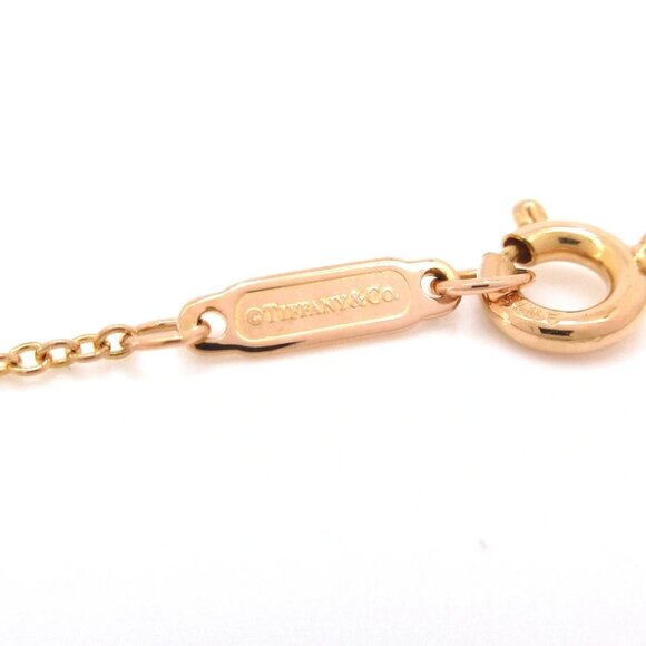 Auth TIFFANY & Co. T Smile Pendant (Small) - 18K Rose Gold Diamond Necklace - Picture 5 of 7
